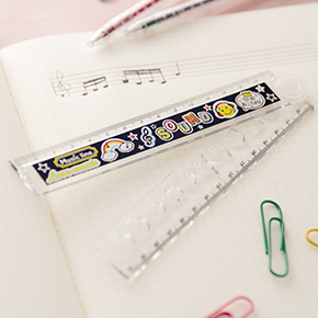 Music line 折りたたみ定規♪※在庫有りと書いてあっても、お取り寄せ商品は受注後にメーカー注文になります。※☆【音符・小物グッズ−音楽雑貨】【音楽雑貨】 音楽グッズ <br>バレエ発表会 記念品 プレゼントに最適 ♪