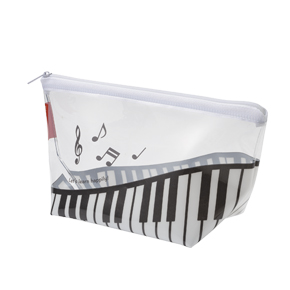 Piano line クリアポーチ(ハピリー)♪※在庫有りと書いてあっても、お取り寄せ商品は受注後にメーカー注文になります。※☆【音符・小物グッズ−音楽雑貨】【音楽雑貨】 音楽グッズ <br>バレエ発表会 記念品 プレゼントに最適 ♪