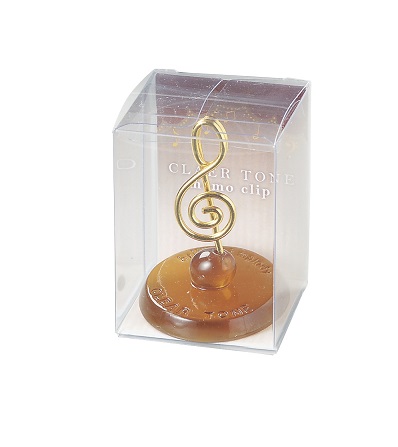 CLEAR TONE メモクリップ ト音記号 ♪※在庫有りと書いてあっても、お取り寄せ商品は受注後にメーカー注文になります。※☆【音符・小物グッズ−音楽雑貨】【音楽雑貨】 音楽グッズ <br>バレエ発表会 記念品 プレゼントに最適 ♪